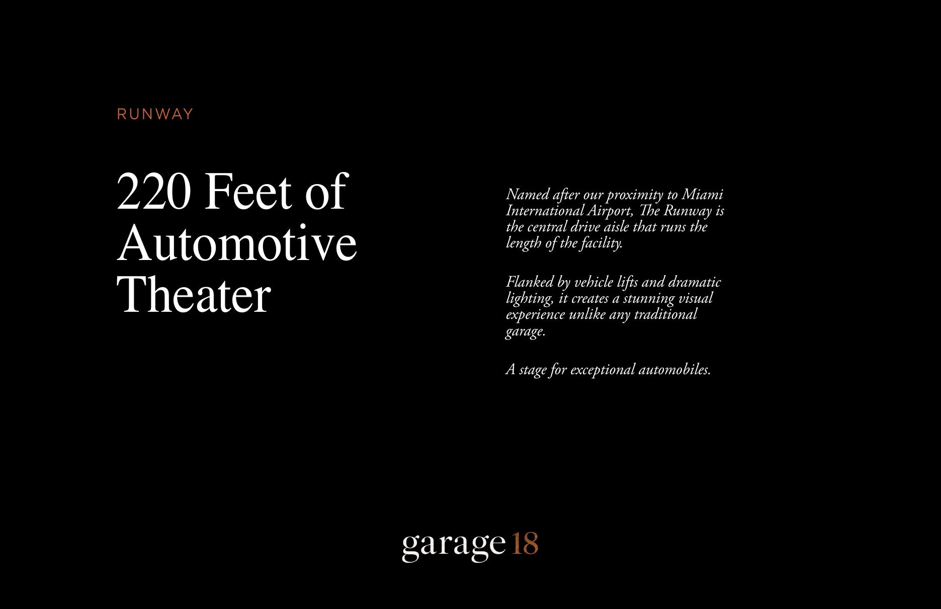Garage 18 Miami brochure page 8