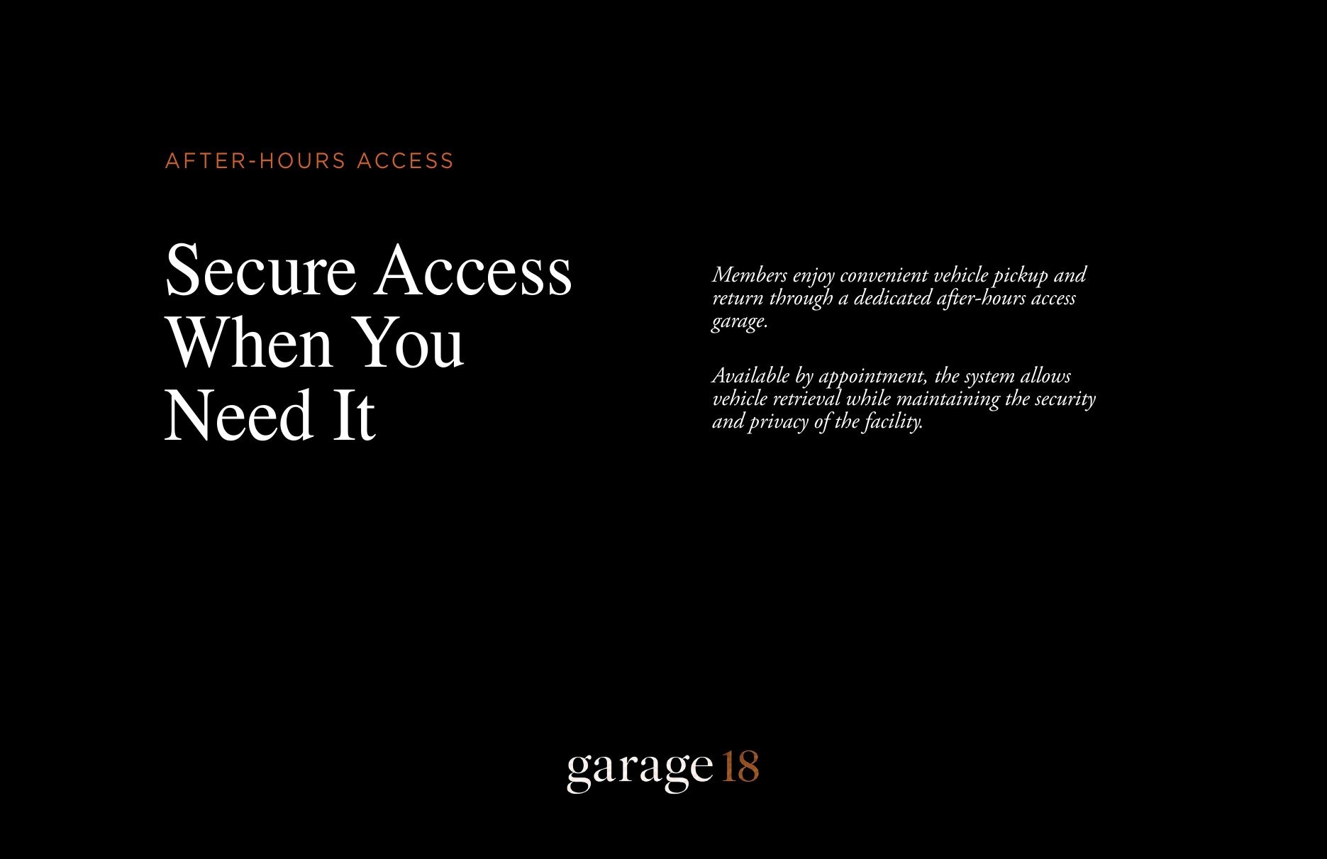 Garage 18 Miami brochure page 10