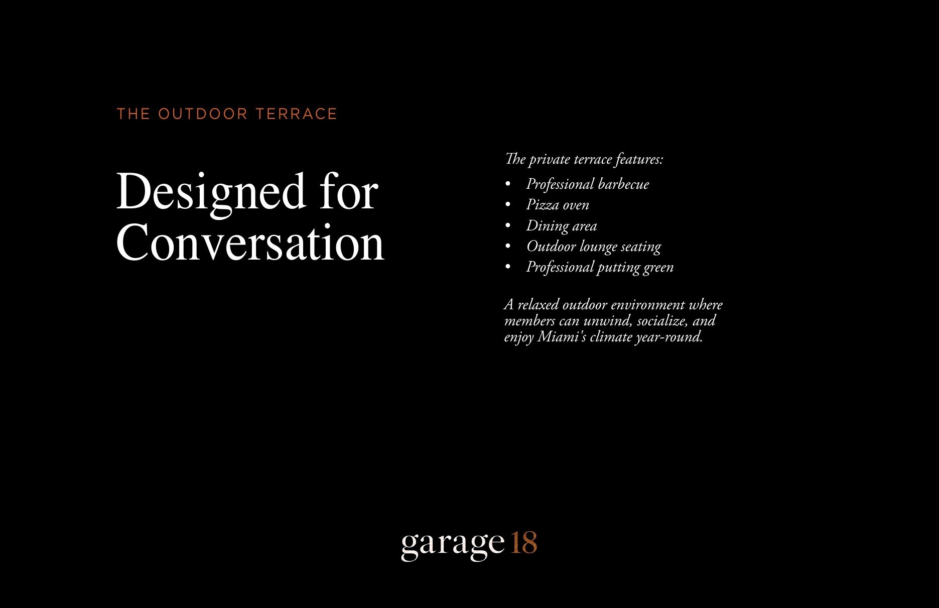 Garage 18 Miami brochure page 14