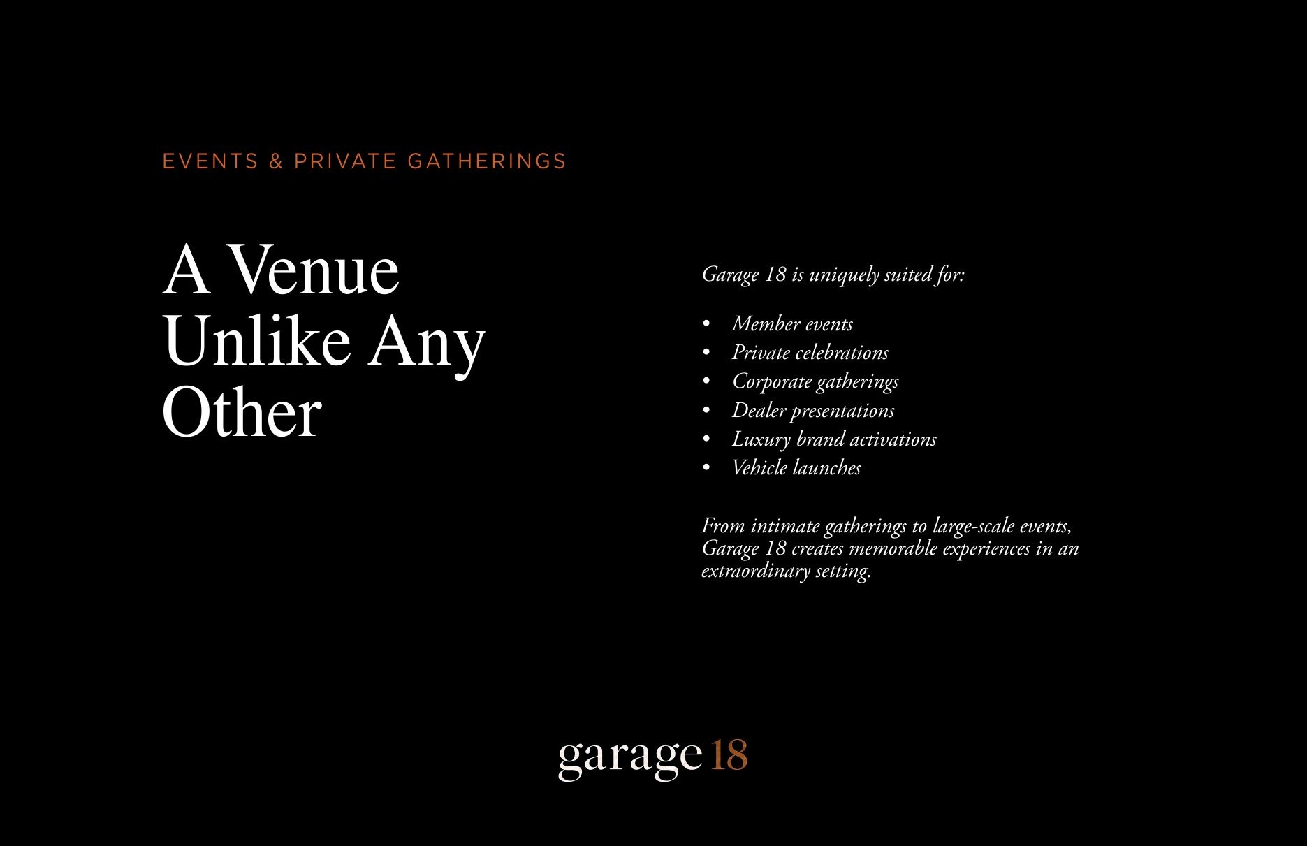 Garage 18 Miami brochure page 18